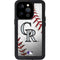 MLB Colorado Rockies Game Ball iPhone 15 Pro Waterproof Case